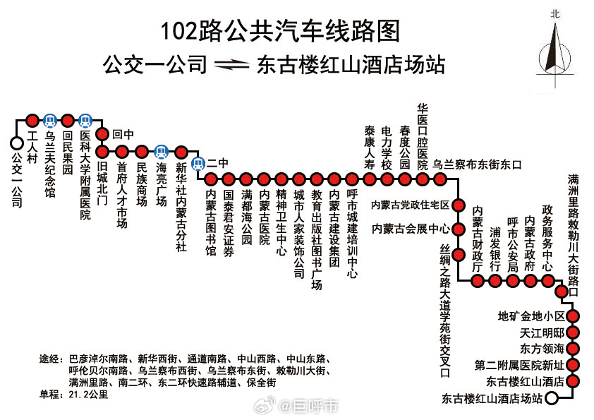 关于102路最新路线详解