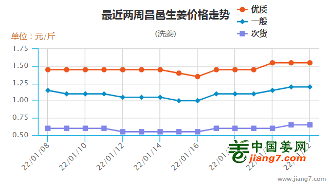 安丘生姜最新价格行情分析